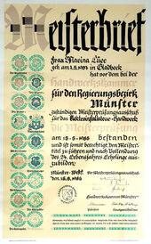 Meisterbrief Frau Marina Lüer